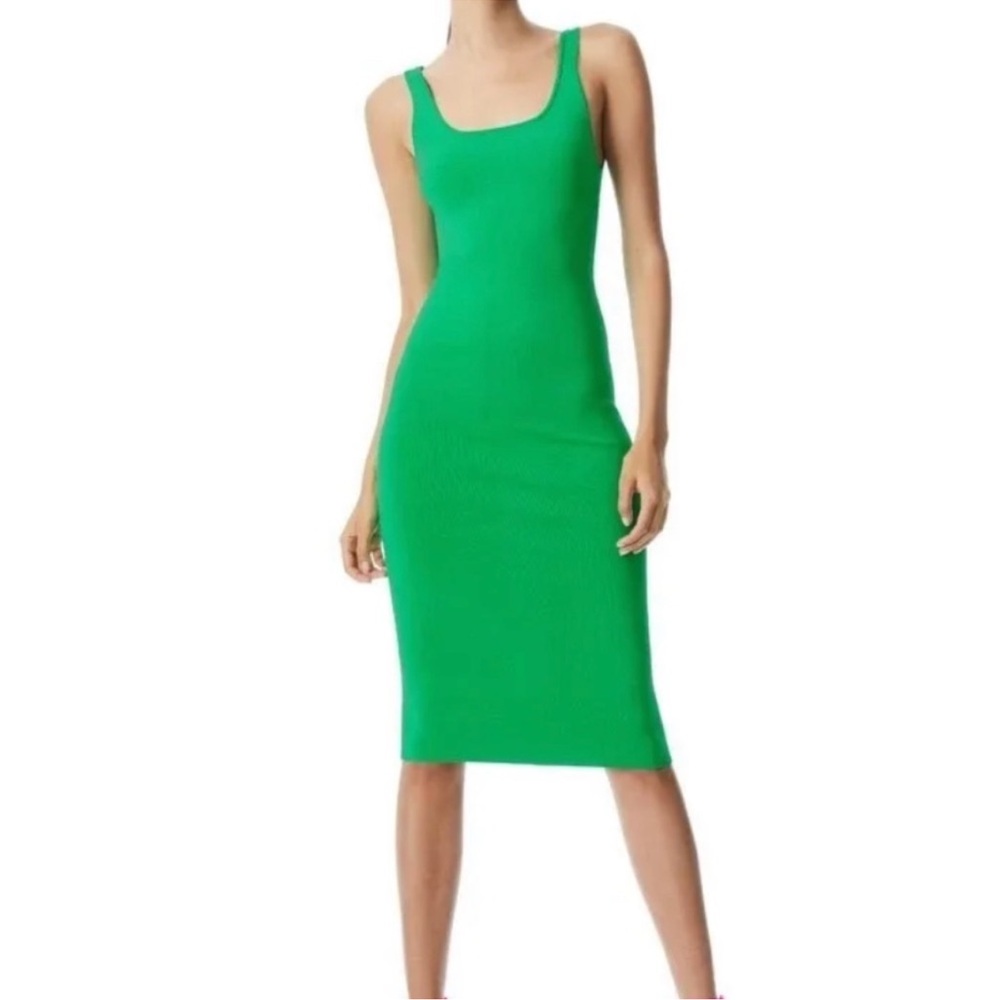 Alice + Olivia DARIAN KNIT DRESS - XS / Green